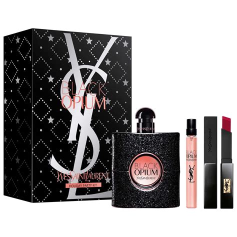 ysl black opium mini size|opium black gift set boots.